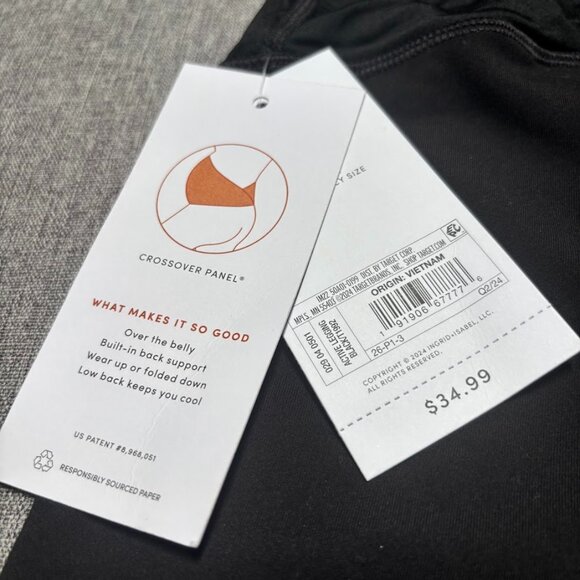 Over Belly High-Rise Active Maternity Leggings, Medium - Picture 2 of 5